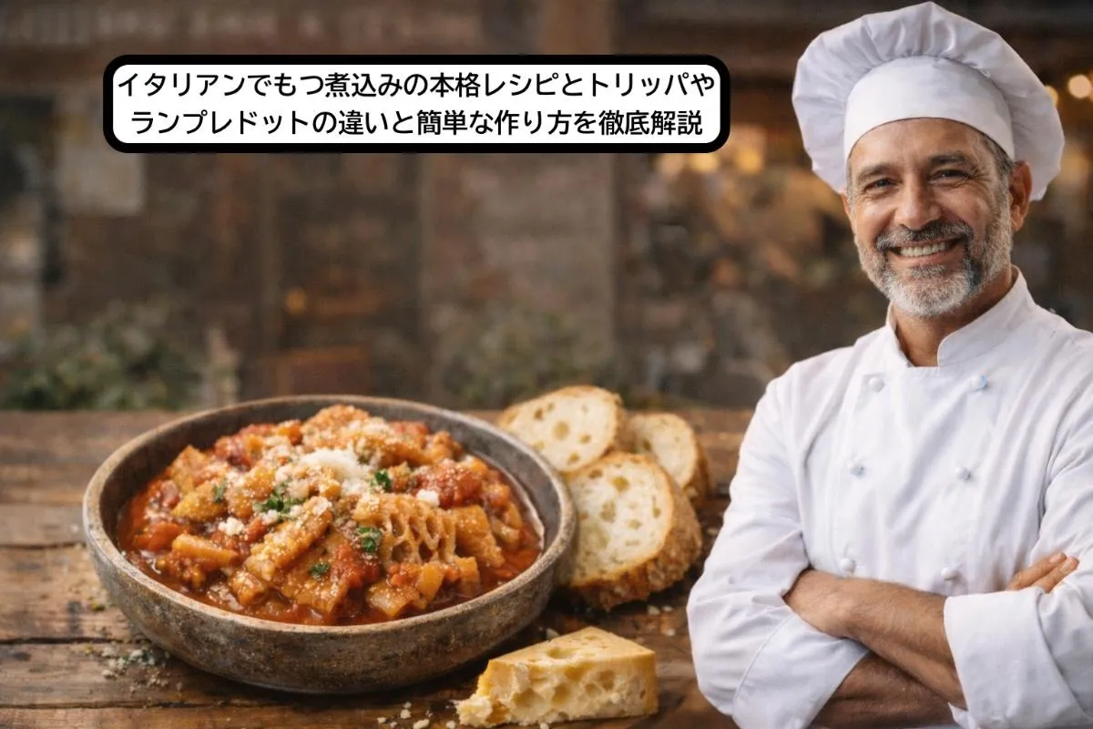 イタリアンでもつ煮込みの本格レシピとトリッパやランプレドットの違いと簡単な作り方を徹底解説
