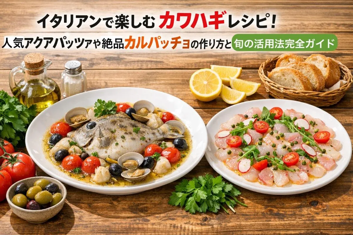 イタリアンで楽しむカワハギレシピ！人気アクアパッツァや絶品カルパッチョの作り方と旬の活用法完全ガイド
