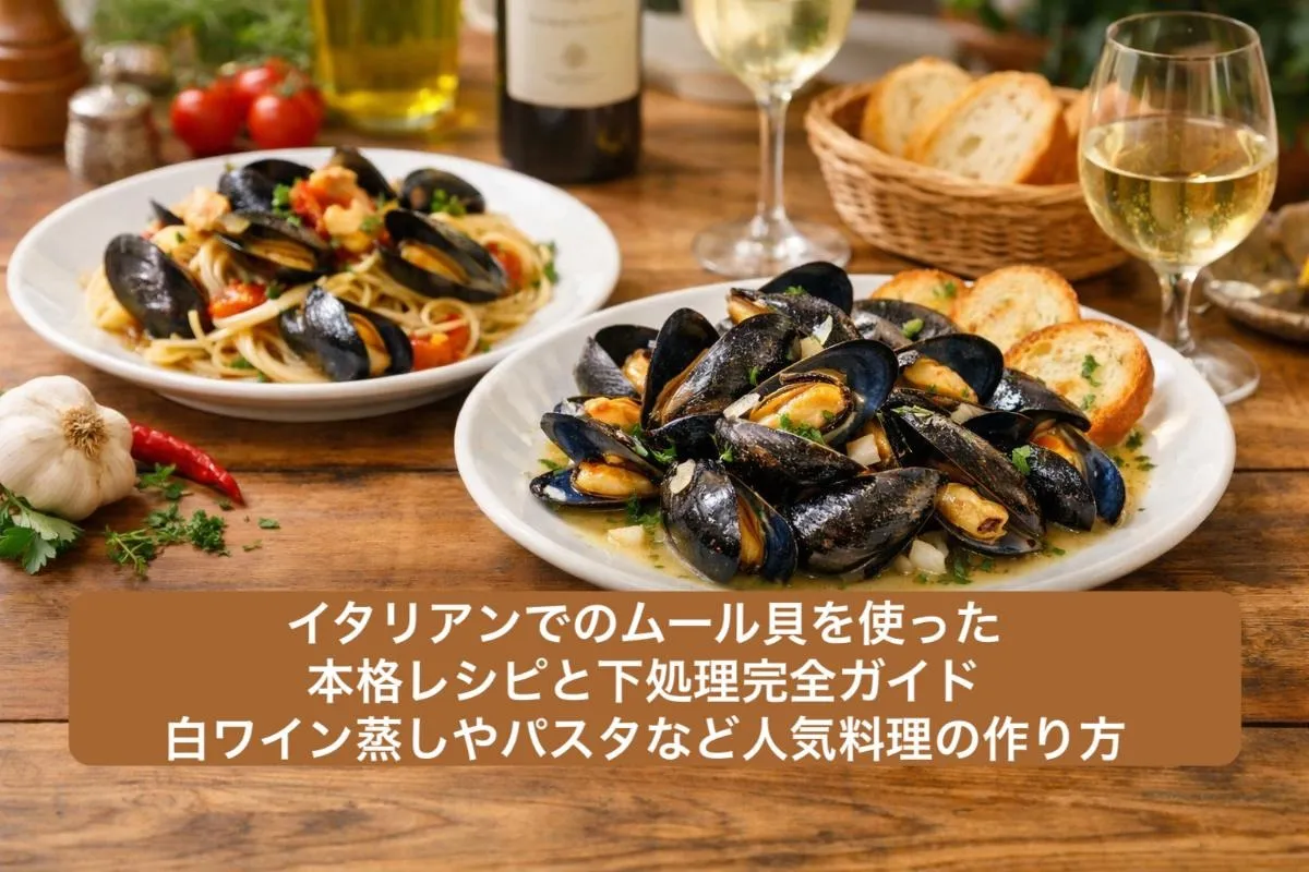 イタリアンでのムール貝を使った本格レシピと下処理完全ガイド｜白ワイン蒸しやパスタなど人気料理の作り方